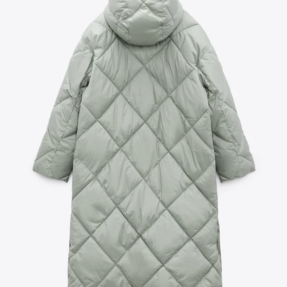 ZARA LONGLINE QUILTED JACKET - Picture 4 of 11